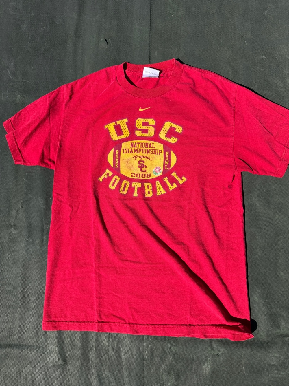 Red Nike USC ‘2006 NATIONAL CHAMPIONSHIP’ Graphic Tee